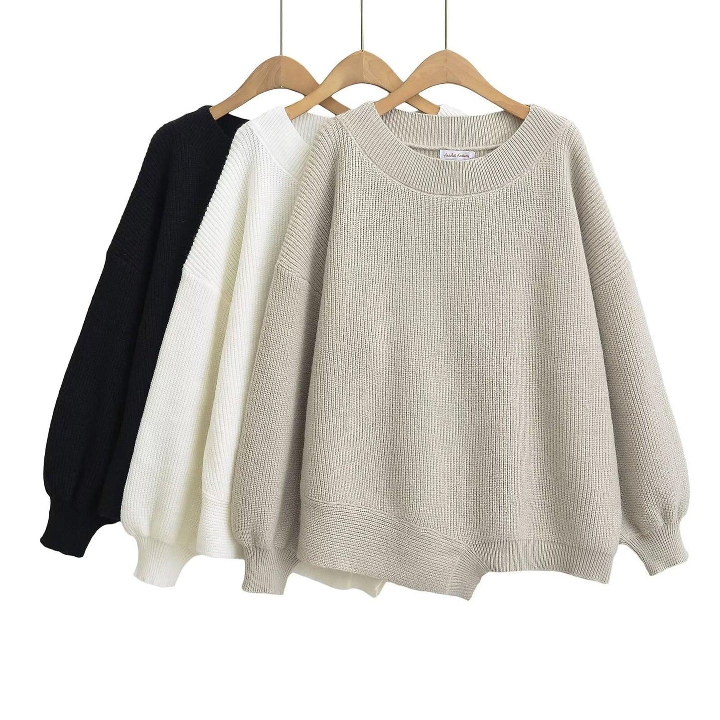 Loose irregular hem sweater