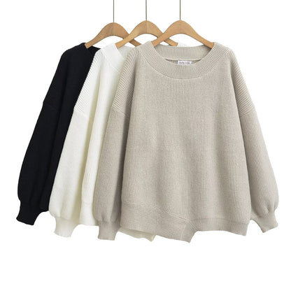 Loose irregular hem sweater