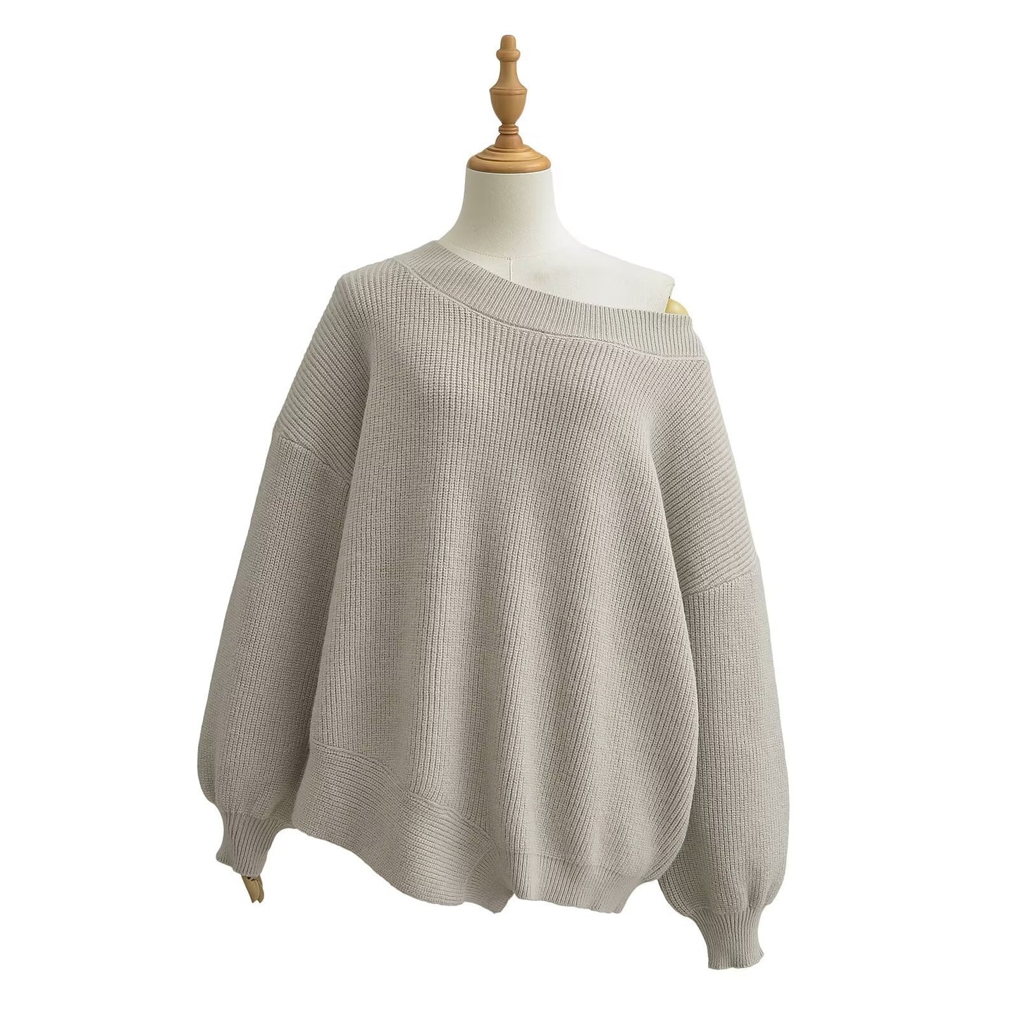 Loose irregular hem sweater
