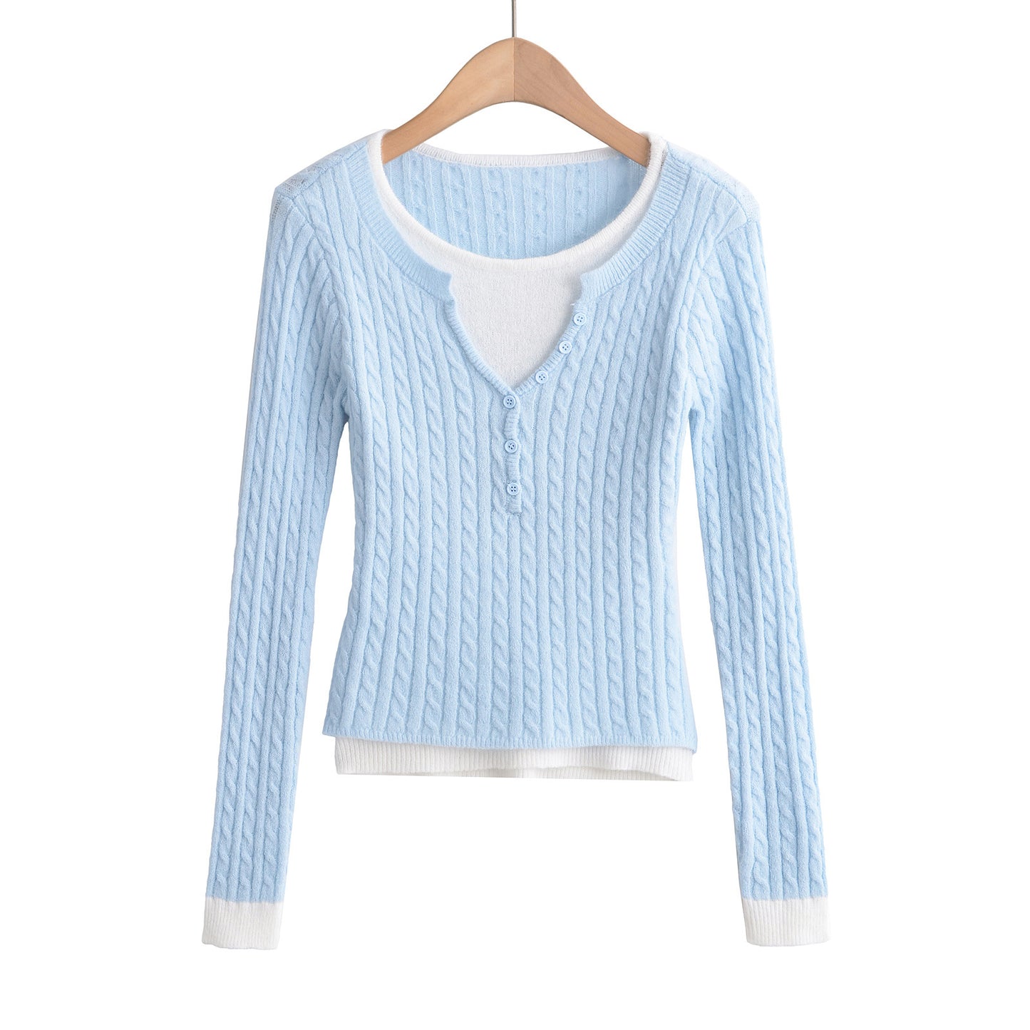 V-Neck long sleeved sweater