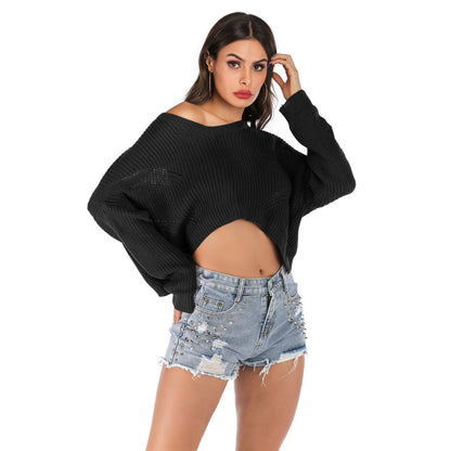 Fashion Autumn Solid Color Base Sweater Women