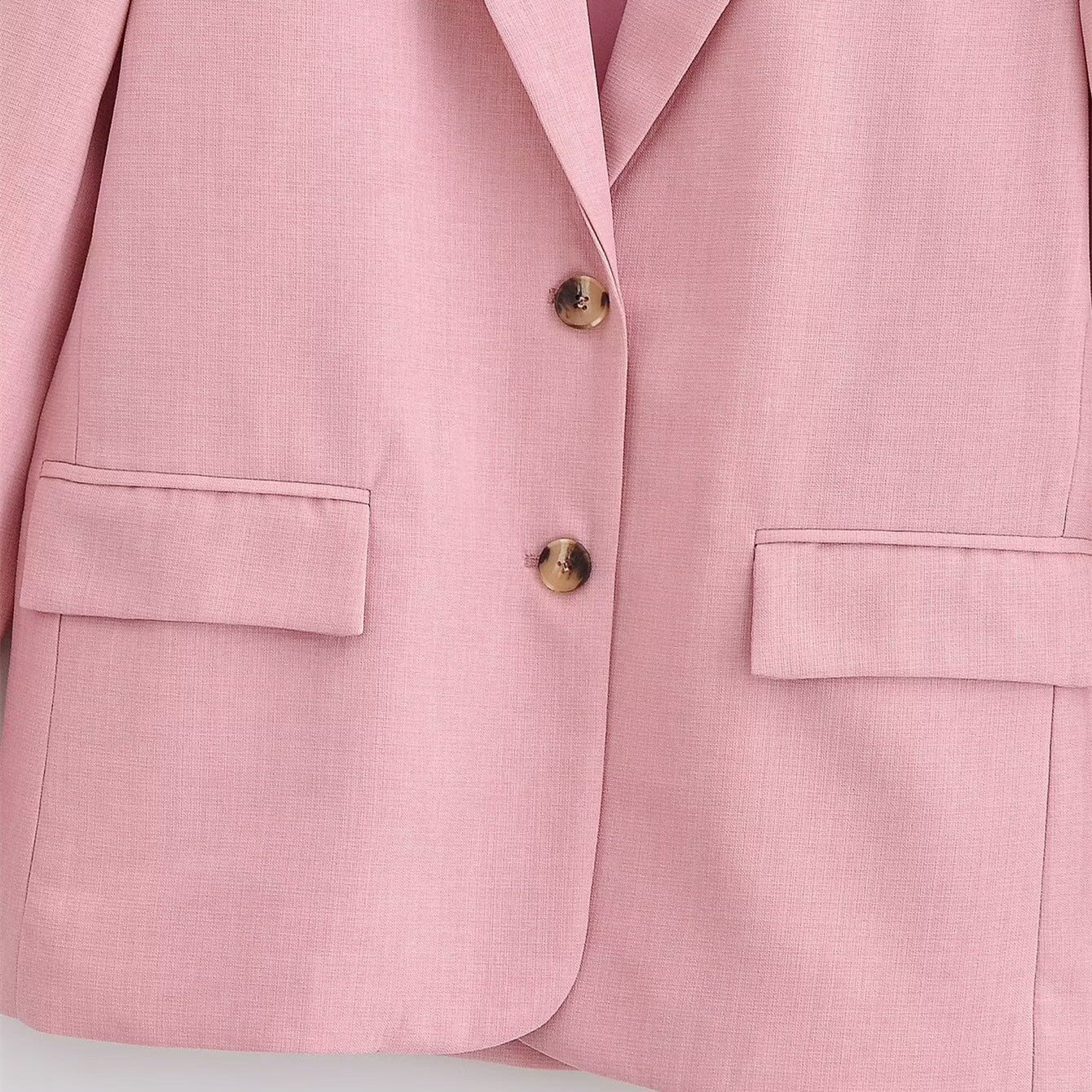 Sweet and cool pink toned suit jacket