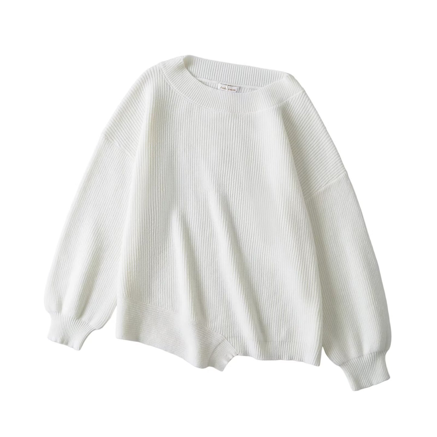 Loose irregular hem sweater